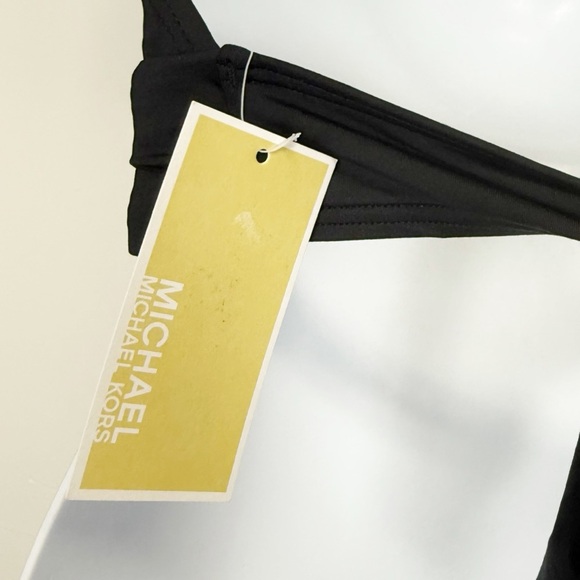 Michael Kors Swim Bikini Top Womens 20W Black Halter NWT Plus Size - Picture 4 of 9